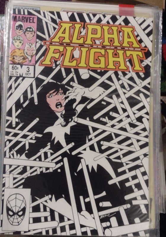 alpha flight # 3 1983 marvel   john byrne DISNEY KEY  MASTER OF THE WORLD