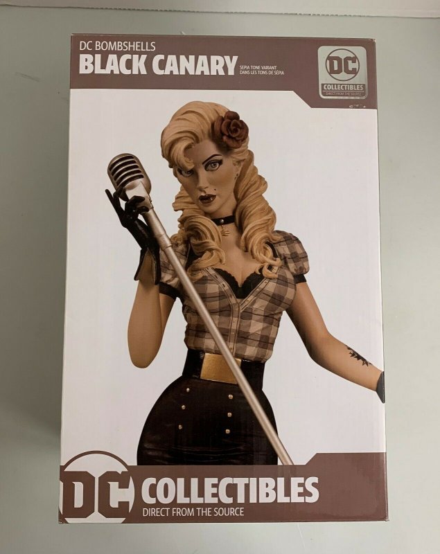 DC Bombshells Black Canary Sepia Tone Variant Numbered Limited Edition Statue  
