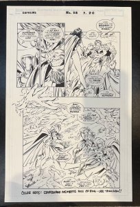 SUPREME #38 PG 20 ORIGINAL JIM VALENTINO JOE BENNETT NORM RAPMUND COMIC ART PAGE