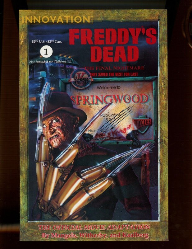 Freddy's Dead: The Final Nightmare #1 - John T. Dismukes Cover. (9.0/9.2) 1991