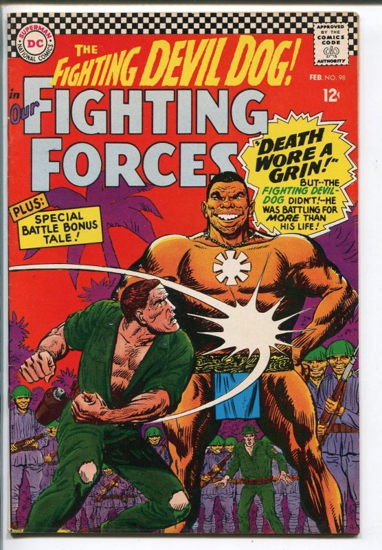 OUR FIGHTING FORCES #98 1966-DC-FIGHTING DEVIL DOG-VIETMAN WAR-fn/vf