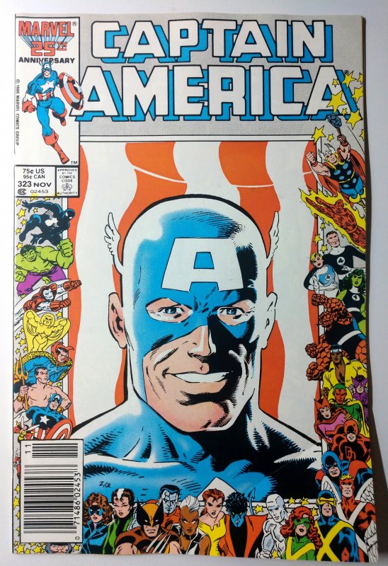 Captain America #323 (7.0, 1986)NS,  1st App of Super Patriot, John Walker