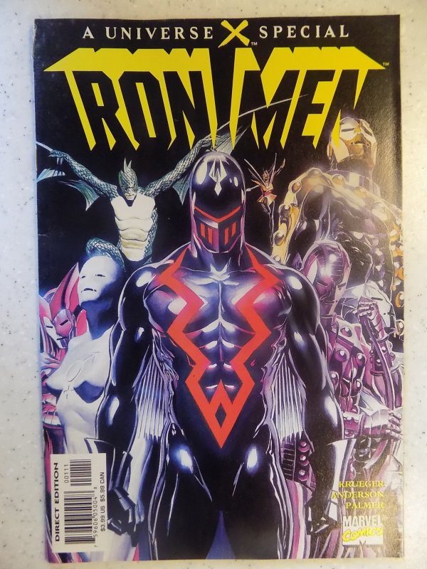 UNIVERSE X SPECIAL IRON MEN # 1 ONE INCH SPLIT TOP OF SPINE