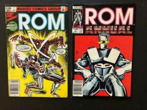 SET of 4-MARVEL  ROM Spaceknight ANNUALS #1-#4 FINE/VERY FINE (A15)