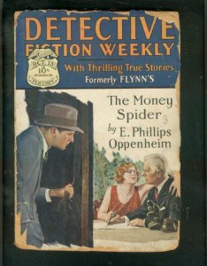 DETECTIVE FICTION WEEKLY PULP-10/13/28-CRIME & MYSTERY! P