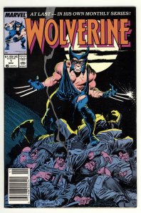 Wolverine #1 (1988) 1st Patch, high grade newsstand copy!