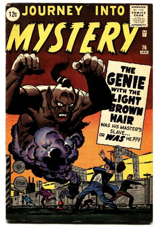 JOURNEY INTO MYSTERY #76-comic book-GENIE-PRE-HERO MARVEL-1962