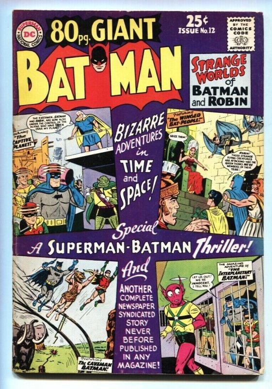 80 Page Giant #12 1965-Batman- Robin- Strange Worlds issue VG/FN