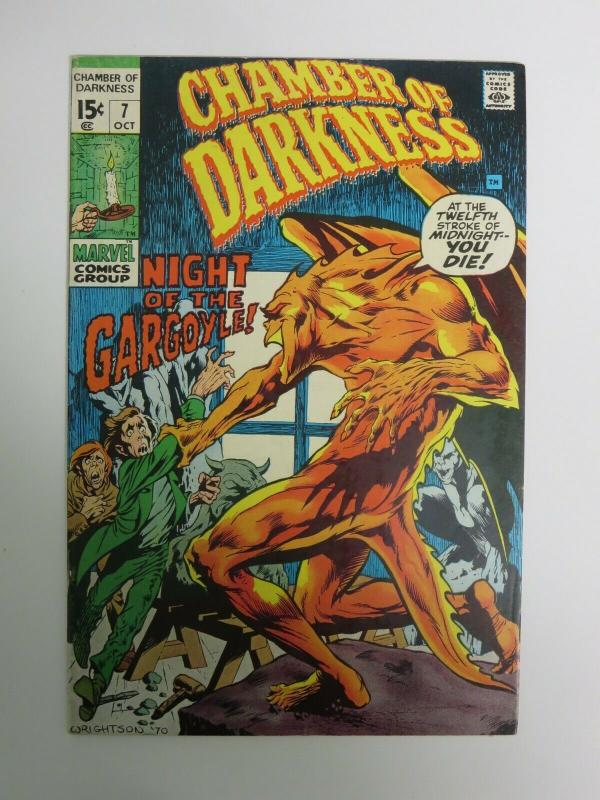 CHAMBER OF DARKNESS 7 WRIGHTSON 1ST MARVEL  1970  F+