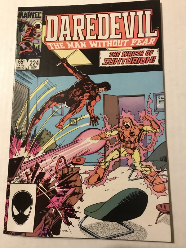 Daredevil #224 : Marvel 11/85 Fn/VF; Dan Jurgens story