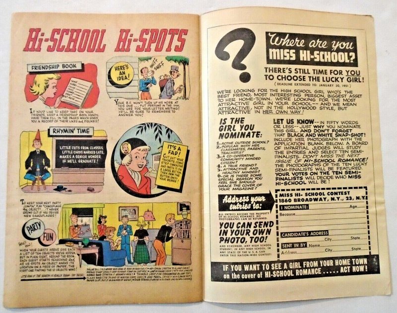 Hi School Romance (1949, Harvey) 7fn