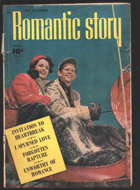 Romantic Story #10 1950-Fawcett-Excellent art-female images-fashions-Capt. Ma...