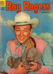 Roy Rogers #90 - Puppy Dog Photo Cover - 1955 (Grade 3.5)