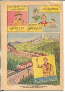 Salute To The Boy Scouts 1960-history of Boy Scouts-railroads-promo comic-VG