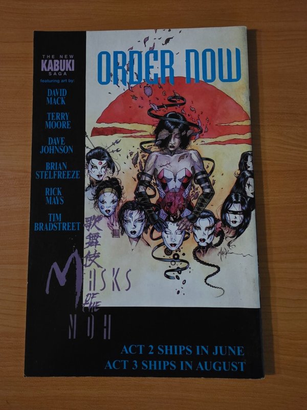 Kabuki: Masks of the Noh #1 ~ VF - NEAR MINT NM ~ 1996 Caliber Comics