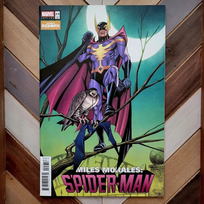 MILES MORALES Spider-Man #25 (Marvel 2021) HIGH GRADE, Heroes Reborn DARKHAWK