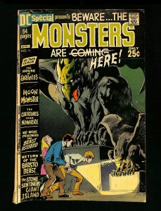 DC Special #11 Monsters are Here! Neal Adams Cover!