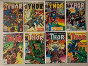 Thor 1st series comics lot #320-388 + 4 ann 49 diff avg 6.0 (1982-88)