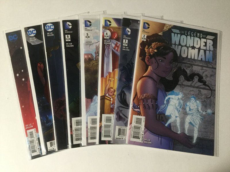 Legend Of Wonder Woman 2-9 2 3 4 5 6 7 8 9 Lot Set Run Nm Near Mint Dc 