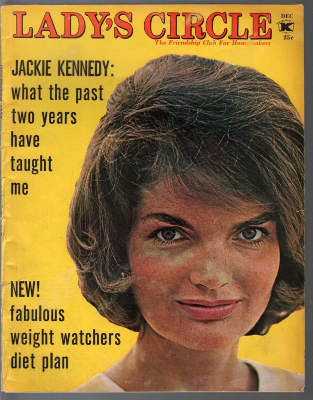 Lady's Circle 12/1965-Jackie Kennedy-Frank Sinatra-Cary Grant-Lana Turner-VG