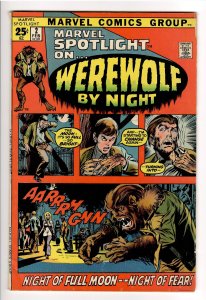 MARVEL SPOTLIGHT 2 VG+ 1st APP/ORIGIN WEREWOLF BY NIGHT