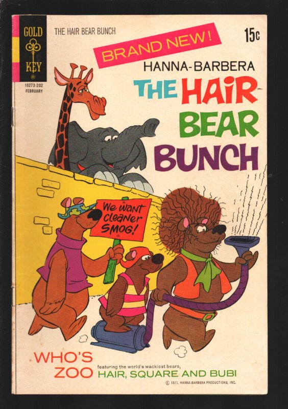 Hair Bear Bunch #1  1971 - Gold Key  -FN+ - Comic Book
