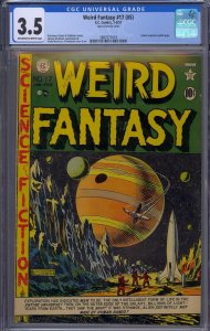 WEIRD FANTASY #17 (#5) CGC 3.5 ATOMIC EXPOSION SPLASH PAGE PRE-CODE HORROR