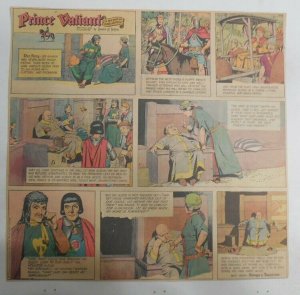 Prince Valiant Sunday by Hal Foster from 6/7/1964 2/3 Full Page Size !