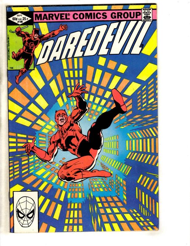 Daredevil # 186 VF Marvel Comic Book Frank Miller Elektra Bullseye J306