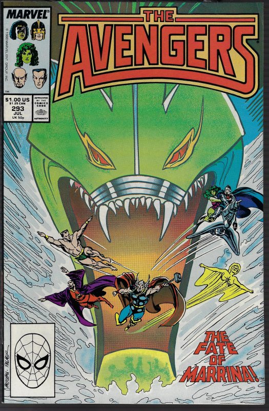 Avengers #293 (Marvel, 1986) NM