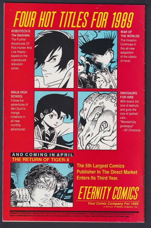 Fright #7 1989 Eternity Horror 5.0 Very Good/Fine VG/FN comic