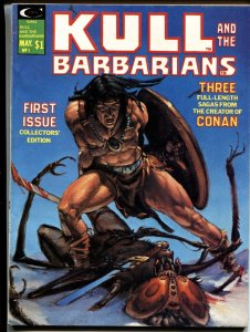 Kull and the Barbarians #1 1975-Marvel magazine Sword & Socery VF