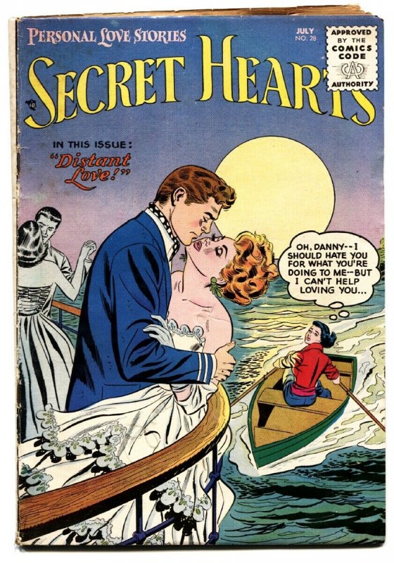 Secret Hearts #28 comic book 1955-  DC Romance Golden Age vg