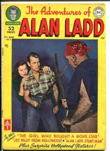 ADVENTURES OF ALAN LADD #3-PHOTO COVER-Golden Age VG