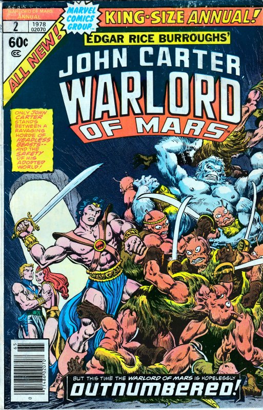 John Carter Warlord of Mars(Marvel) # 12, Annual # 1,2