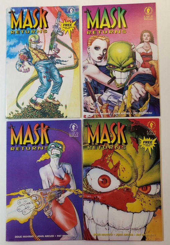 Mask Returns #1-4 Complete Set Masks Included Dark Horse 1992 VF/NM