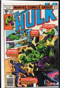 The Incredible Hulk #215 (1977) Hulk