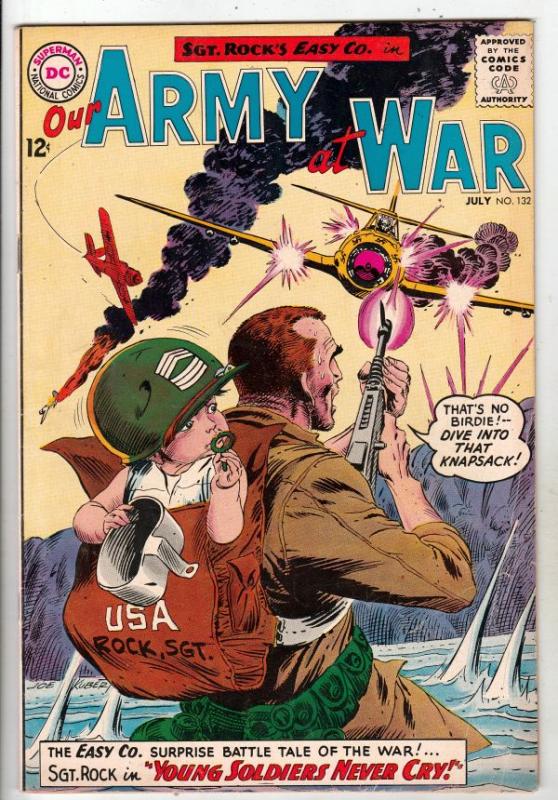 Our Army at War #132 (Jul-63) VF High-Grade Easy Company, Sgt. Rock