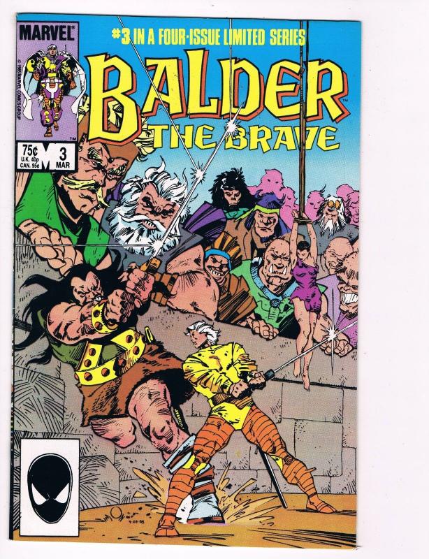 Balber The Brave # 3 Marvel Comic Books Thor Asgard Avengers Odin Loki!!!!!! S50