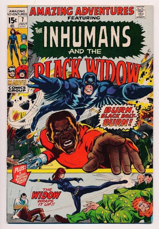 Amazing Adventures the INHUMANS & the Black Widow #7 ~ Marvel  ~ VG/FN (HX341)