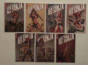 Invincible Red Sonja #2,5,6,7,8,9,10 Joe Linsner NM Lot 2021