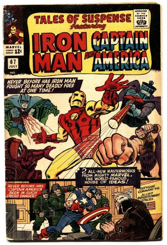 TALES OF SUSPENSE #67 1965-IRON MAN/CAPTAIN AMERICA-MARVEL-VG+