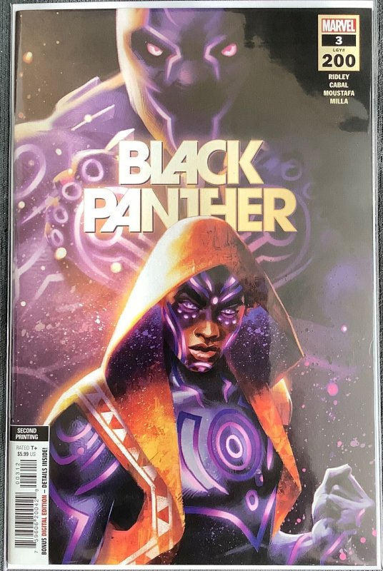 Black Panther #3 Second Printing (2022, Marvel) 1st app of Tosin Oduye. NM/MT