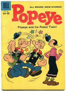 POPEYE #56 1960-DELL COMICS-ROBOT POPEYE!!! SPINACH VG