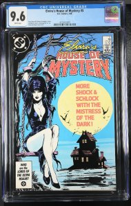 ELVIRA'S HOUSE OF MYSTERY #5 CGC 9.6 1986 DC - comic book 4376333009