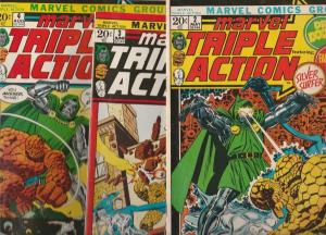 Marvel Triple Action Set #1to4 (Feb-72) NM/NM- High-Grade Fantastic Four