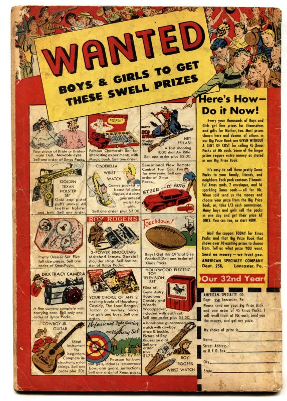 Tim Holt Comics #20--1950--ME--Red Mask-origin-1st appearance-Ghost Rider horror