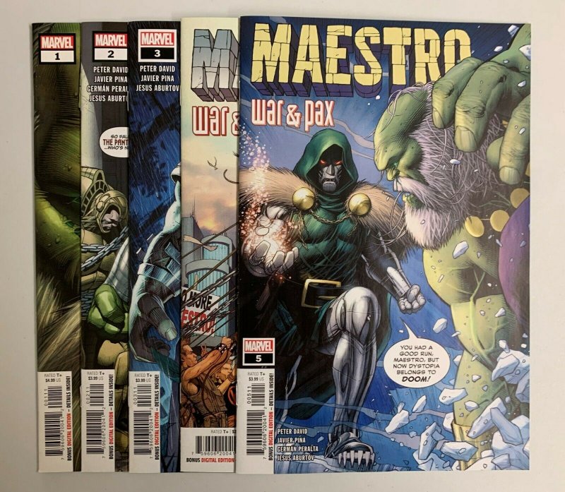 Maestro War & Pax #1-5 Set (Marvel 2021) 1 2 3 4 5 Peter David (9.2+)