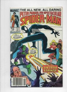 Peter Parker SPECTACULAR SPIDER-MAN #108 FN, Sin-Eater 1976 1985 more in store