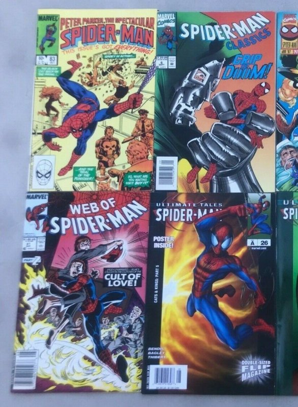 MISC SPIDER-MAN 8PC LOT (VF) CLASSICS!! ULTIMATE!! 1983-2002